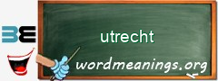 WordMeaning blackboard for utrecht